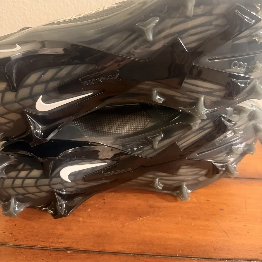 Nike Mens Size 13.5 Alpha Menace Elite 3 Football Cleats Black/Grey‎ DM1792 004